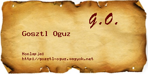 Gosztl Oguz névjegykártya